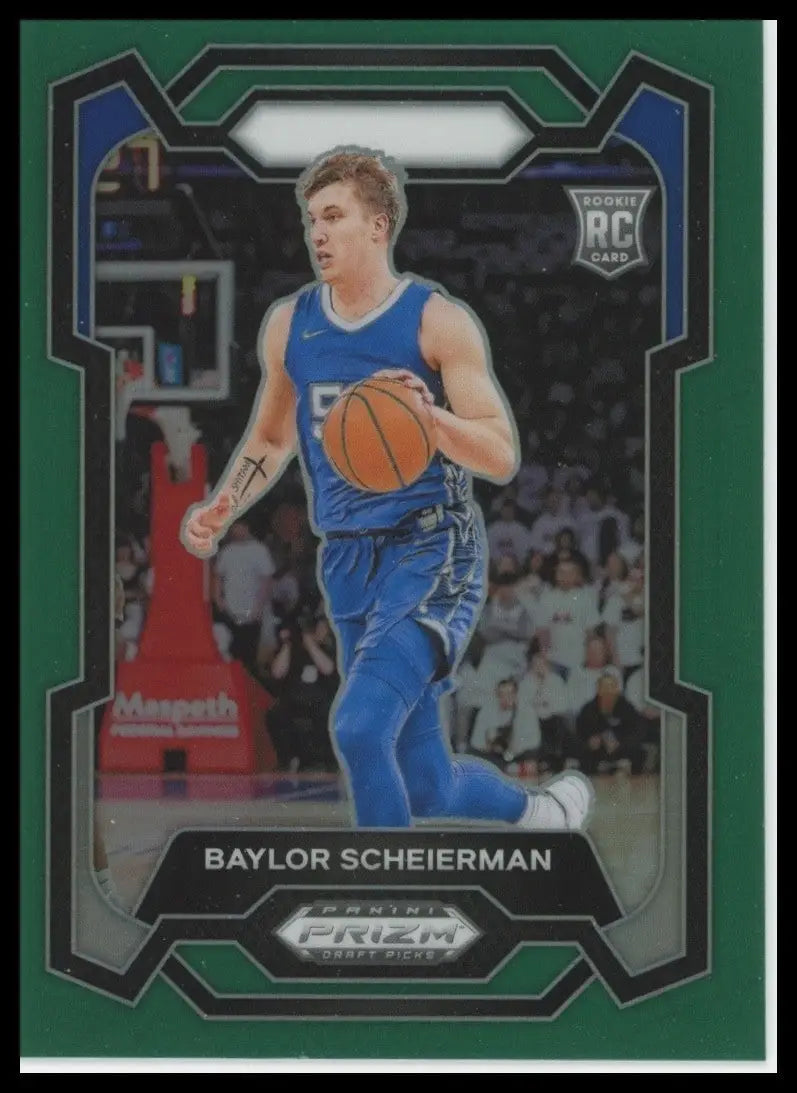 2024-25 Panini Prizm Draft Picks - Baylor Scheierman #68 Green Prizm (RC)