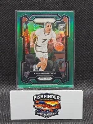 2024-25 Panini Prizm Draft Picks - Kyshawn George #71 Green Prizm (RC) - Basketball Card Single