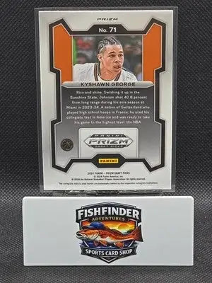2024-25 Panini Prizm Draft Picks - Kyshawn George #71 Green Prizm (RC) - Basketball Card Single