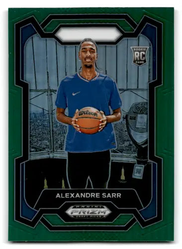 2024-25 Panini Prizm Draft Picks Prizms Green #52 Alexandre Sarr NM-MT ID:78209 - Basketball Card Single