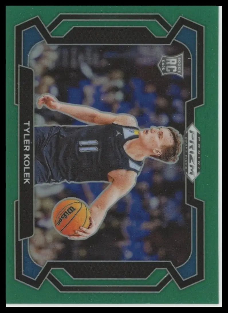 2024-25 Panini Prizm Draft Picks - Tyler Kolek #7 Green Prizm Variations (RC)
