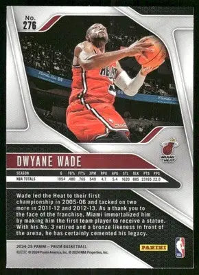 2024-25 Panini Prizm Dwyane Wade #276 Basketball - Basketball Card Single