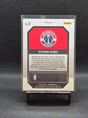 2024-25 Panini Prizm - Emergent Kyshawn George #3 Green Prizm (RC) - Basketball Card Single