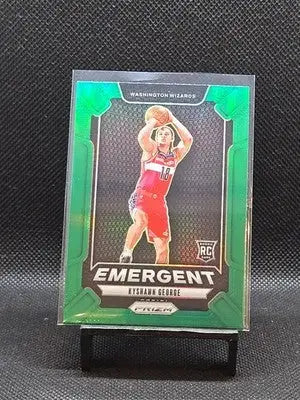 2024-25 Panini Prizm - Emergent Kyshawn George #3 Green Prizm (RC) - Basketball Card Single