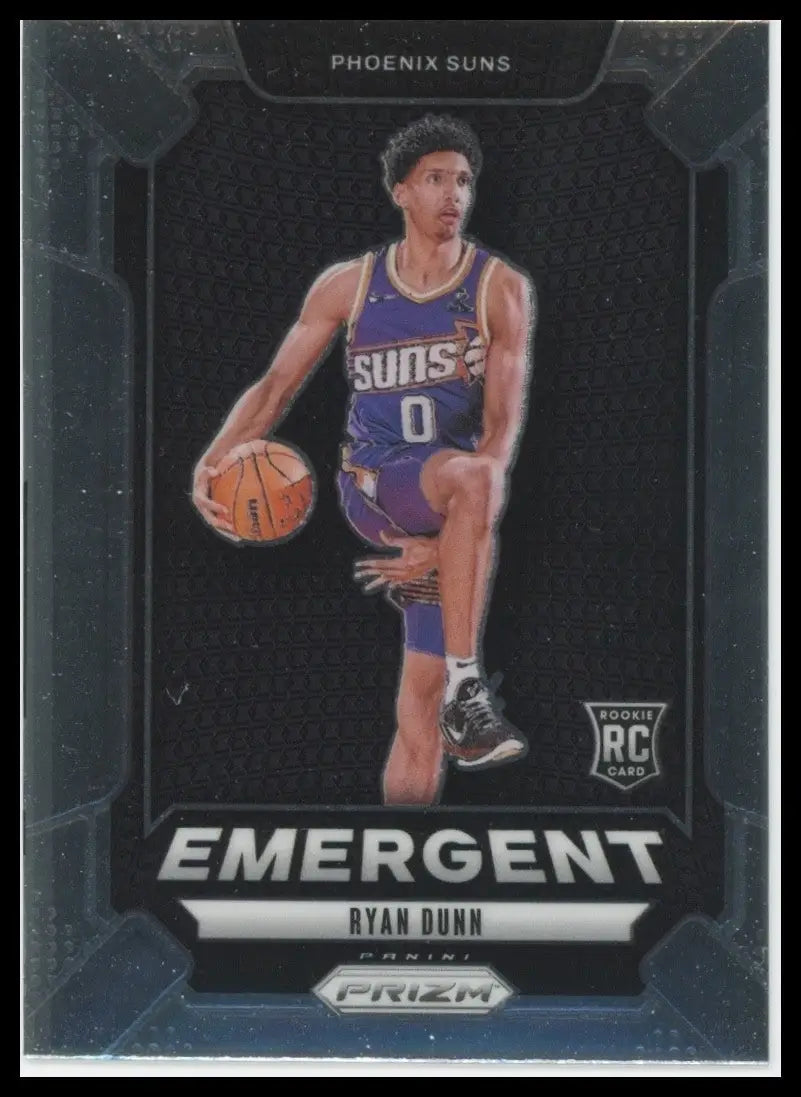 2024-25 Panini Prizm Emergent Ryan Dunn Rookie #22 Phoenix Suns Basketball Card