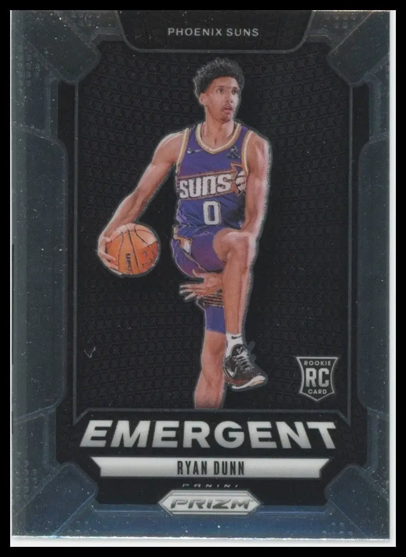 2024-25 Panini Prizm Emergent Ryan Dunn Rookie #22 Phoenix Suns Basketball Card