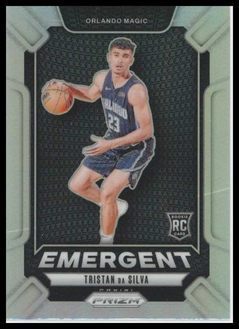 2024-25 Panini Prizm Emergent Silver Tristan Da Silva Rookie #23 Orlando Magic - Basketball Card Single
