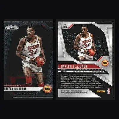 2024-25 Panini Prizm Hakeem Olajuwon #296 Legends Rockets HOF - Basketball Card Single