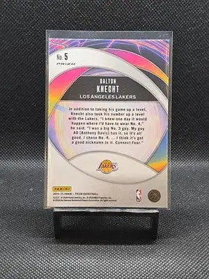 2024-25 Panini Prizm - Instant Impact Dalton Knecht #5 Green Prizm (RC)