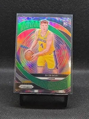 2024-25 Panini Prizm - Instant Impact Dalton Knecht #5 Green Prizm (RC)