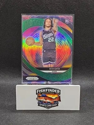 2024-25 Panini Prizm - Instant Impact Devin Carter #23 Green Prizm (RC) - Basketball Card Single