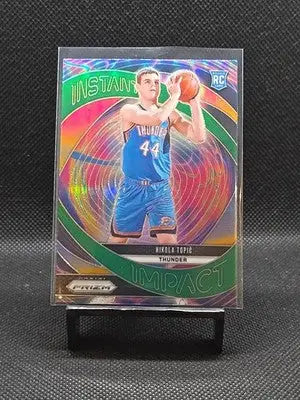 2024-25 Panini Prizm - Instant Impact Nikola Topic #3 Green Prizm (RC)