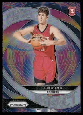 2024-25 Panini Prizm Instant Impact Reed Sheppard #24 RC Basketball - Basketball Card Single