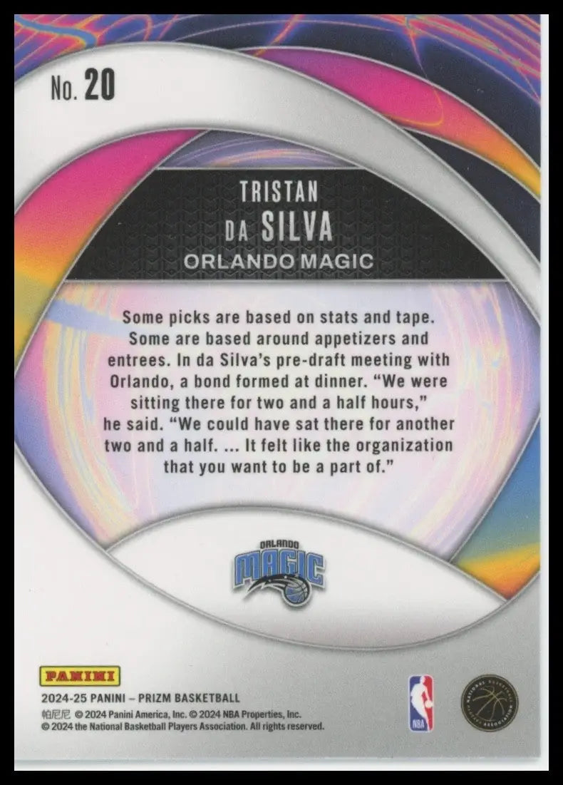 2024-25 Panini Prizm - Instant Impact Tristan da Silva #20 (RC)