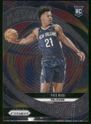 2024-25 Panini Prizm Instant Impact Yves Missi #No. 6 RC Basketball - Basketball Card Single
