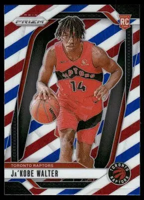 2024-25 Panini Prizm Ja’Kobe Walter #223 Red White Blue RC Basketball - Basketball Card Single