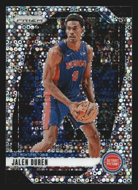 2024-25 Panini Prizm Jalen Duren #20 Fast Break Prizm Detroit Pistons