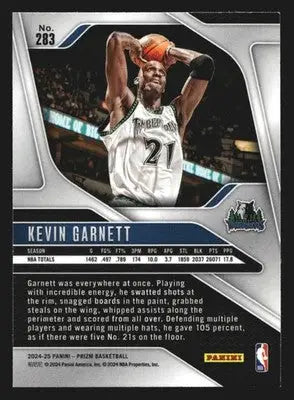 2024-25 Panini Prizm Kevin Garnett #283 Legends Timberwolves HOF - Basketball Card Single