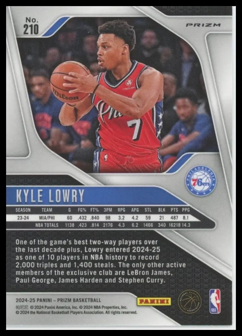2024-25 Panini Prizm - Kyle Lowry #210 Silver Prizm