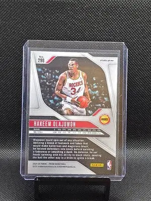 2024-25 Panini Prizm Legends Hakeem Olajuwon #296 Silver Prizm - Basketball Card Single