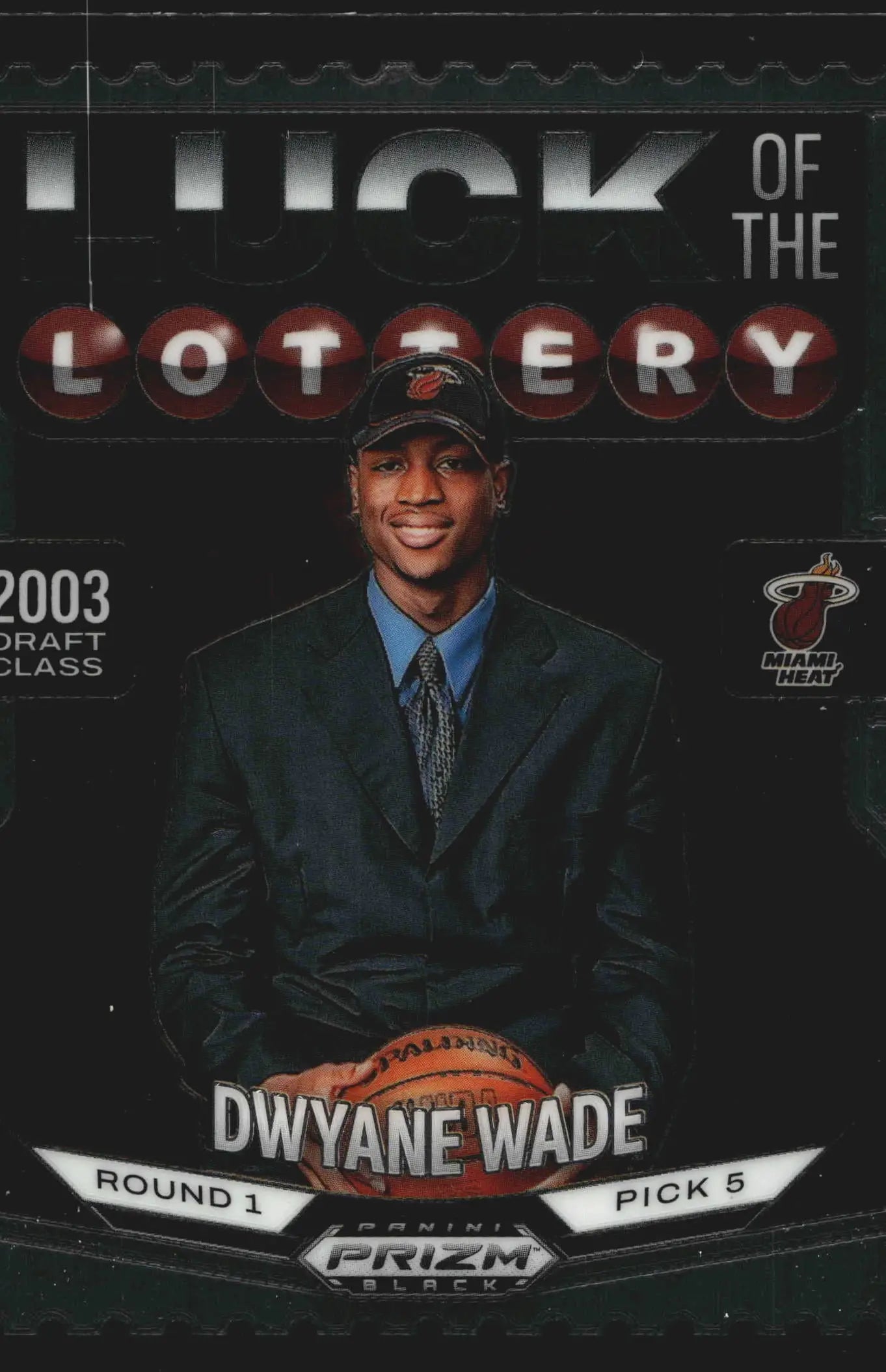2024-25 Panini Prizm Luck of the Lottery #5 Dwyane Wade Miami Heat HOF