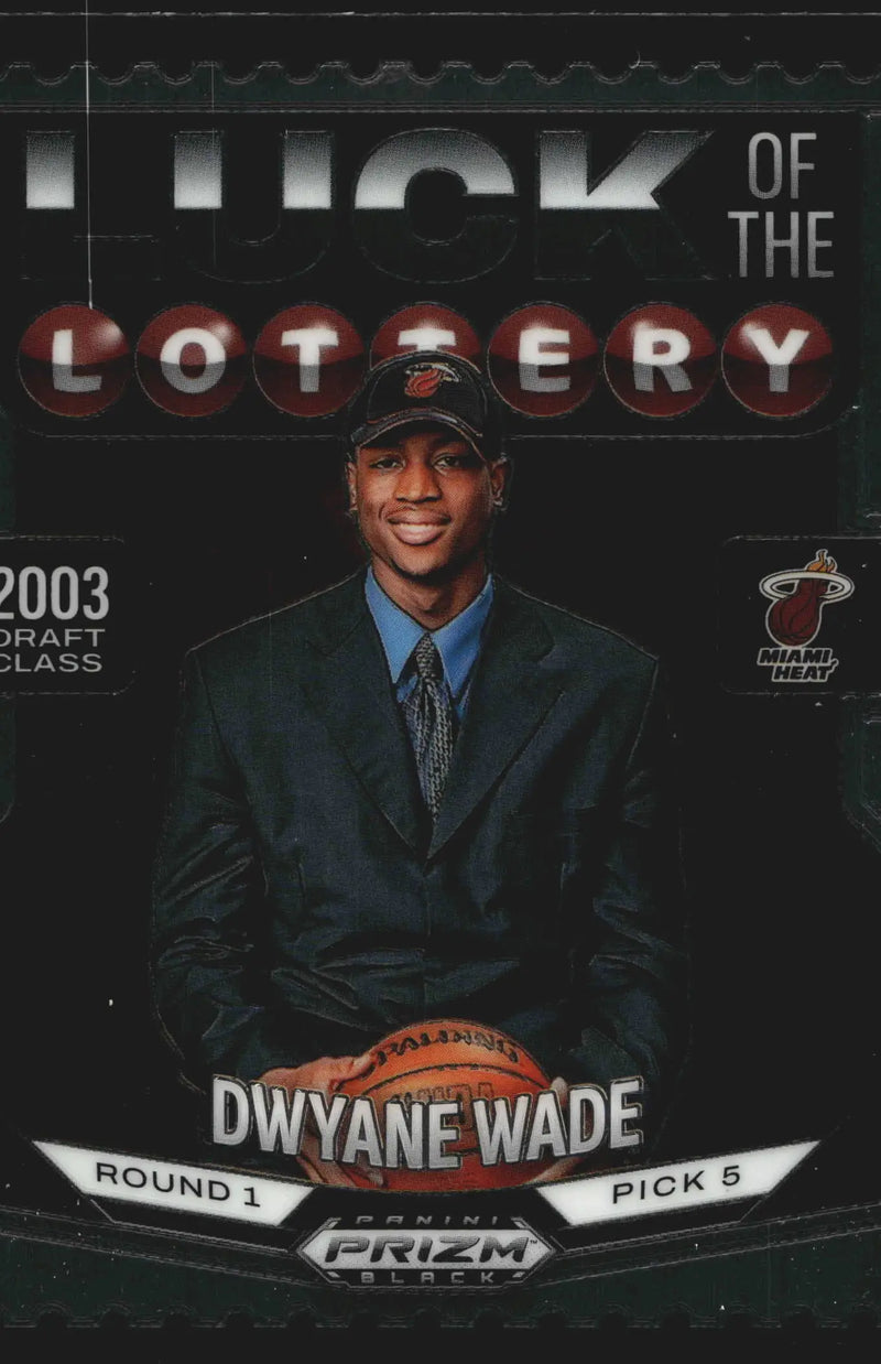 2024-25 Panini Prizm Luck of the Lottery #5 Dwyane Wade Miami Heat HOF