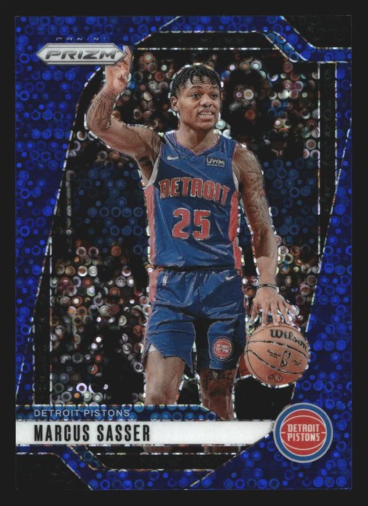 2024-25 Panini Prizm Marcus Sasser #21 Fast Break Blue /150 Pistons
