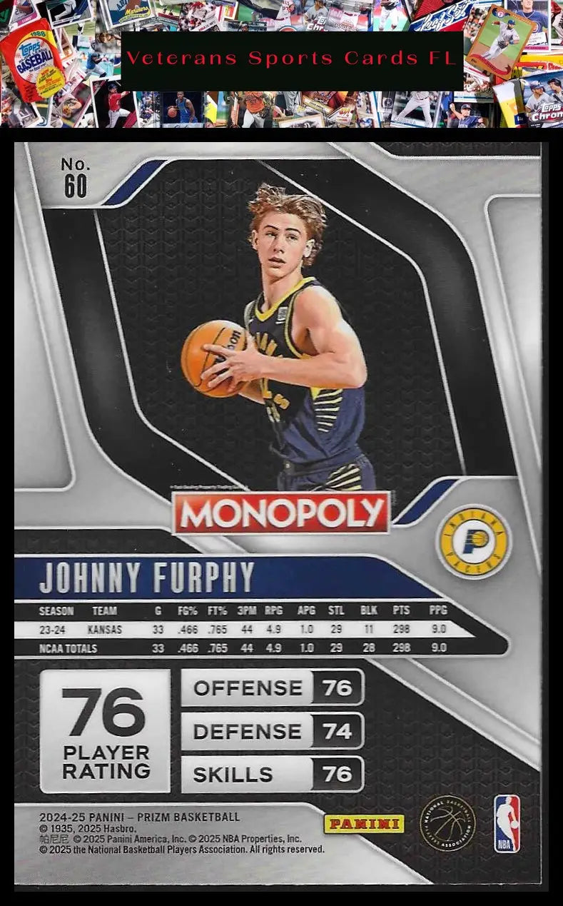 2024-25 Panini Prizm Monopoly #26 Jalen Johnson - Basketball Card Single