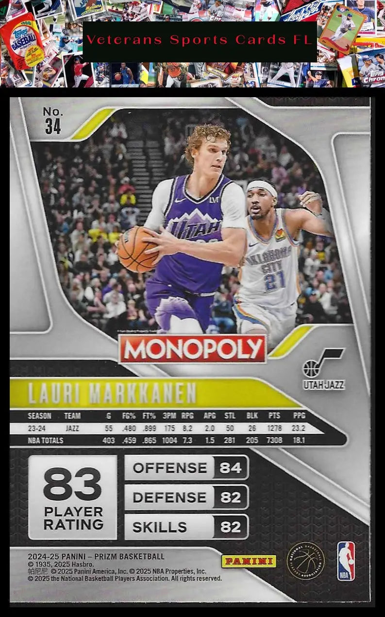 2024-25 Panini Prizm Monopoly #27 Zaccharie Risacher - Basketball Card Single