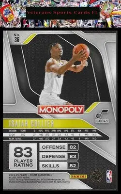 2024-25 Panini Prizm Monopoly #36 Isaiah Collier