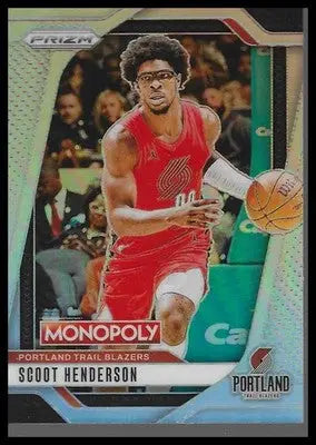 2024-25 Panini Prizm Monopoly #5 Scoot Henderson Silver Prizms