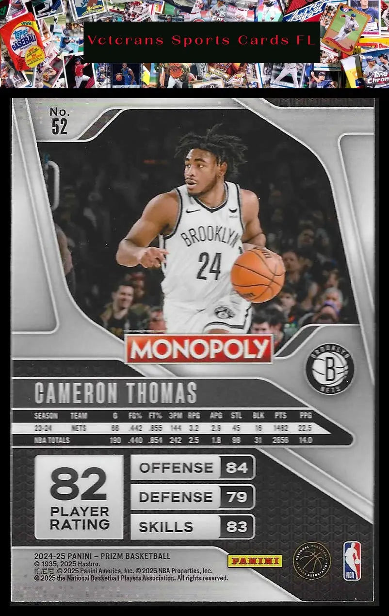 2024-25 Panini Prizm Monopoly #65 Jaden Ivey - Basketball Card Single