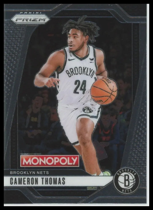 2024-25 Panini Prizm Monopoly Cameron Thomas #52 Brooklyn Nets Basketball Card