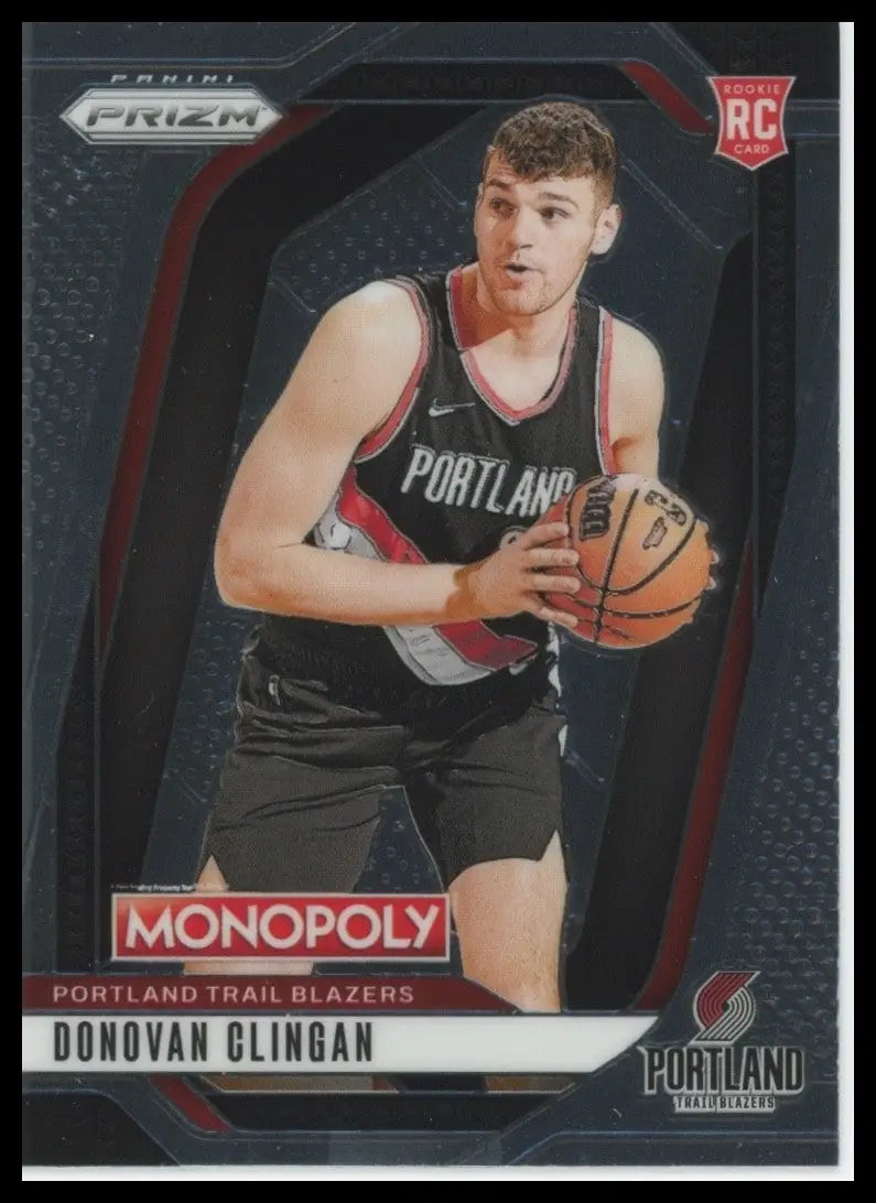 2024-25 Panini Prizm Monopoly Donovan Clingan Rookie #6 Portland Trail Blazers - Basketball Card Single