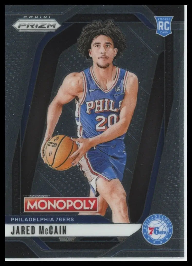 2024-25 Panini Prizm Monopoly Jared McCain Rookie #3 Philadelphia 76ers Card NBA - Basketball Card Single