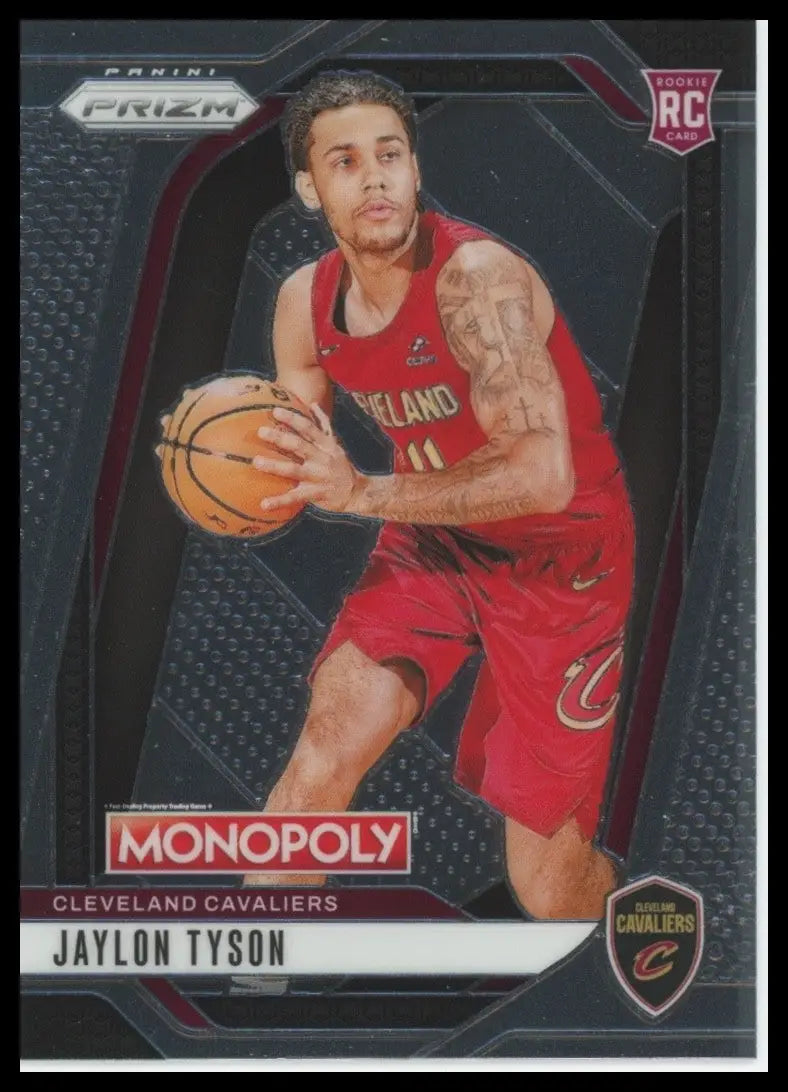 2024-25 Panini Prizm Monopoly Jaylon Tyson Rookie #15 Cleveland Cavaliers Card