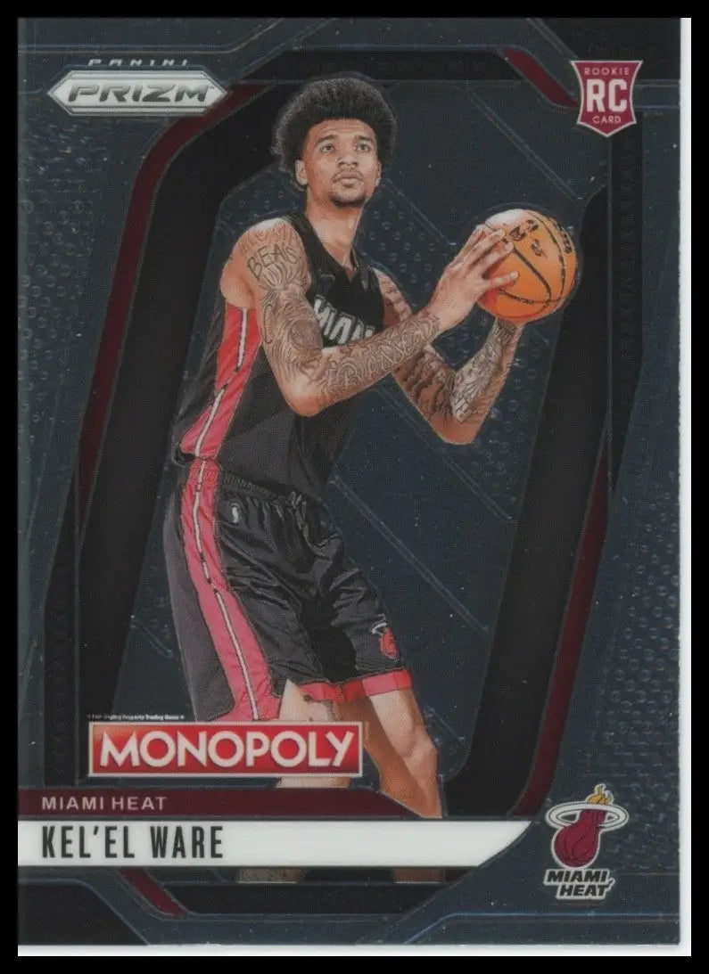 2024-25 Panini Prizm Monopoly Kelel Ware Rookie #30 Miami Heat Basketball Card