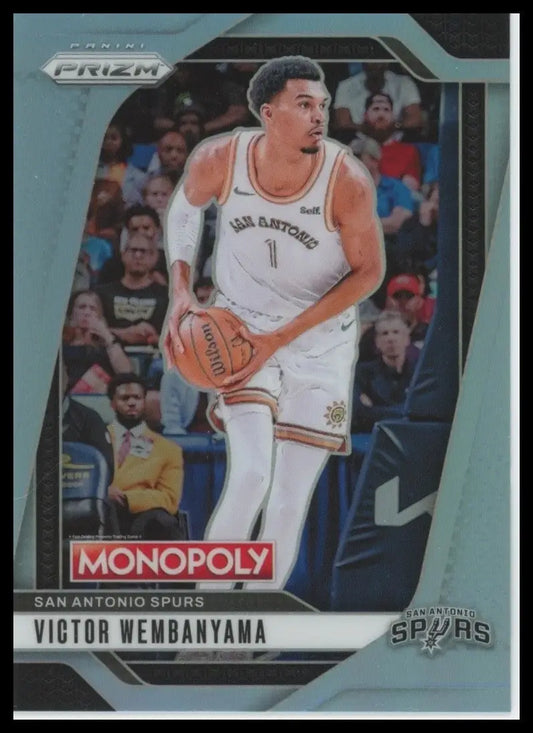 2024-25 Panini Prizm Monopoly Light Blue 01/249 Victor Wembanyama Jersey Number - Basketball Card Single