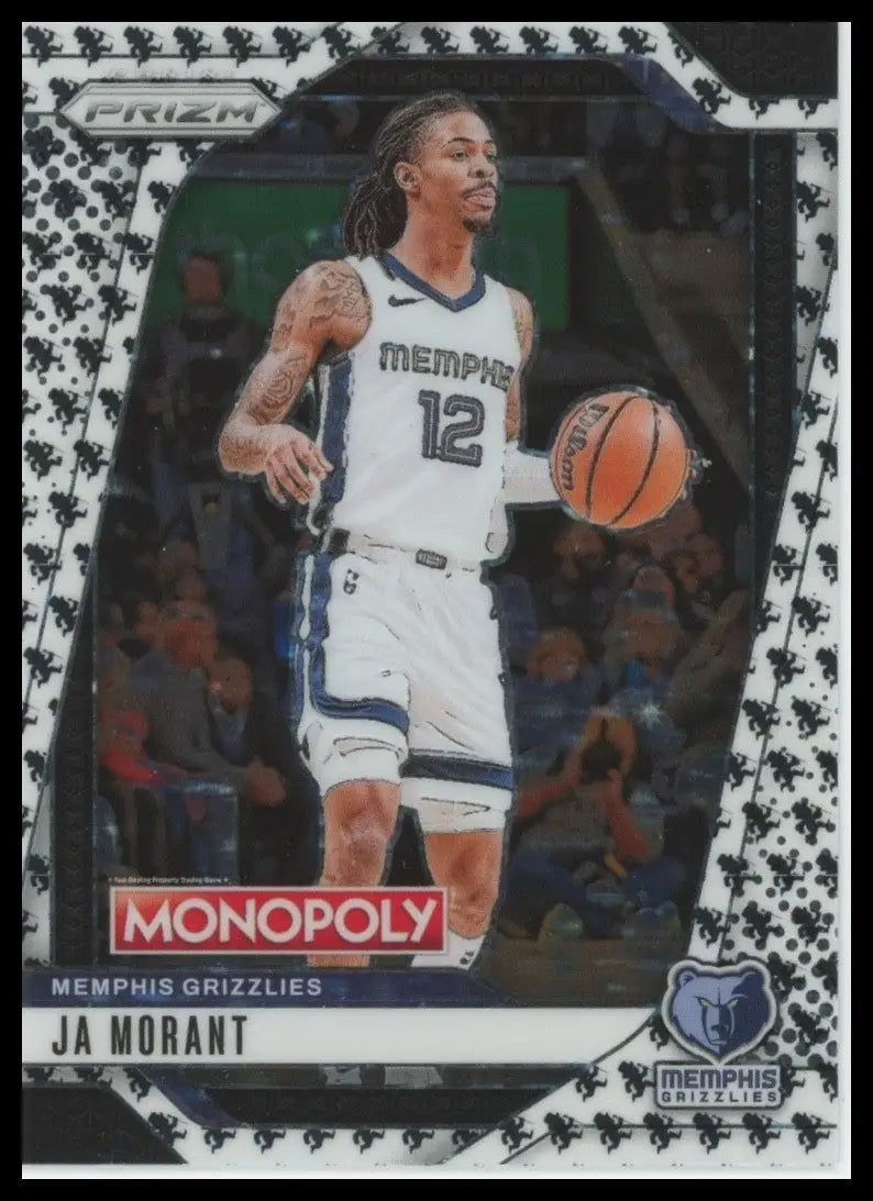 2024-25 Panini Prizm Prizm Monopoly Man Ja Morant #22 Memphis Grizzlies Card NBA