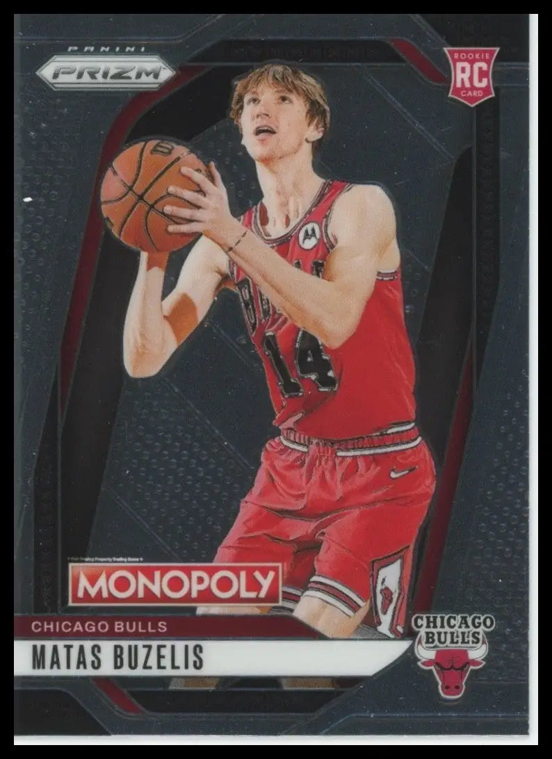 2024-25 Panini Prizm Monopoly Matas Buzelis Rookie #12 Chicago Bulls Basketball