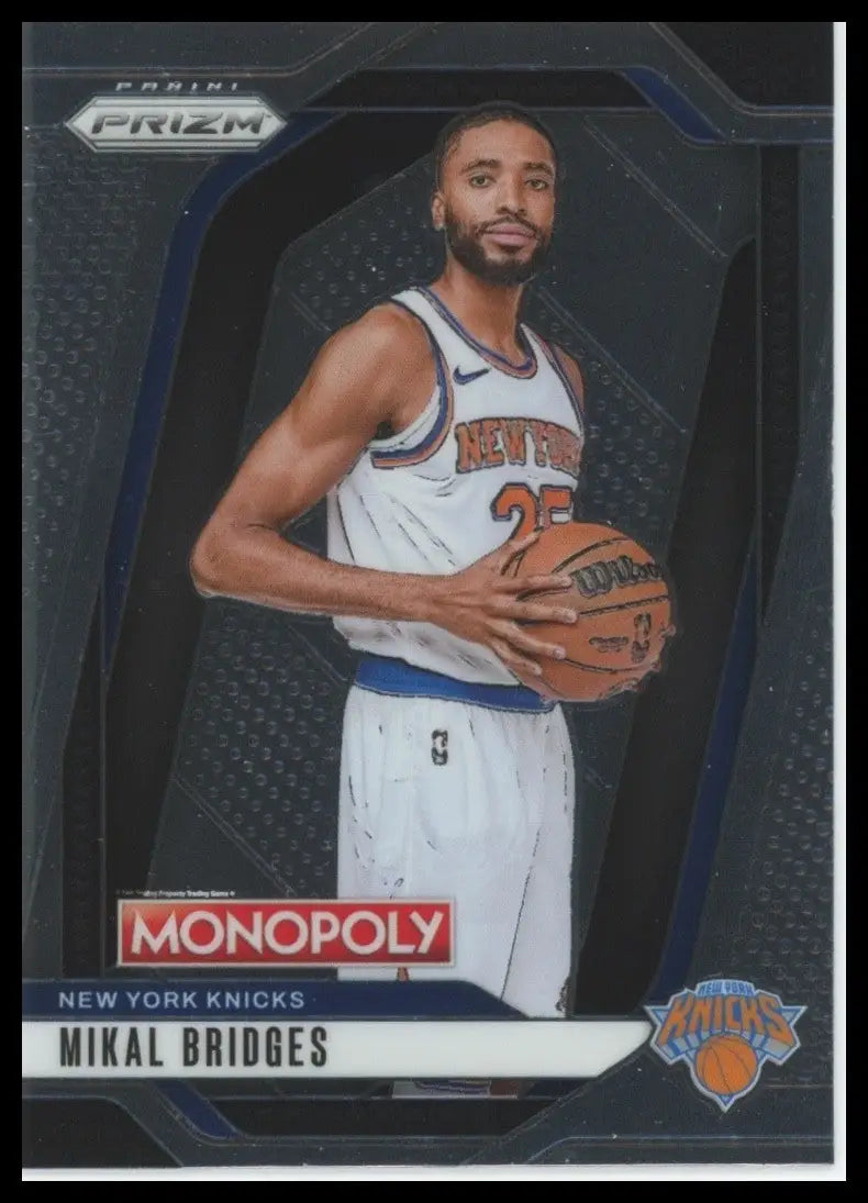 2024-25 Panini Prizm Monopoly Mikal Bridges #42 New York Knicks Basketball Card
