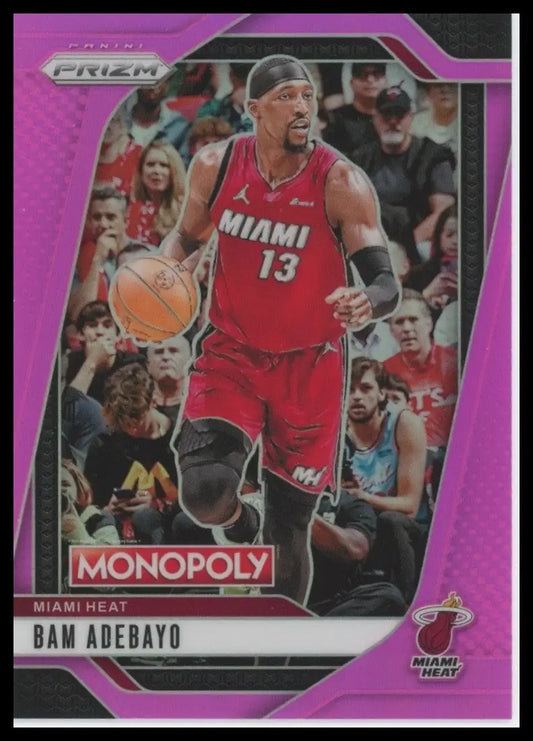 2024-25 Panini Prizm Monopoly Pink /199 Bam Adebayo #29 Miami Heat Basketball - Basketball Card Single