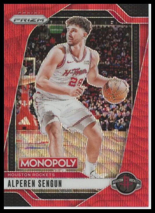 2024-25 Panini Prizm Monopoly Red Alperen Sengun #70 Houston Rockets Basketball - Basketball Card Single