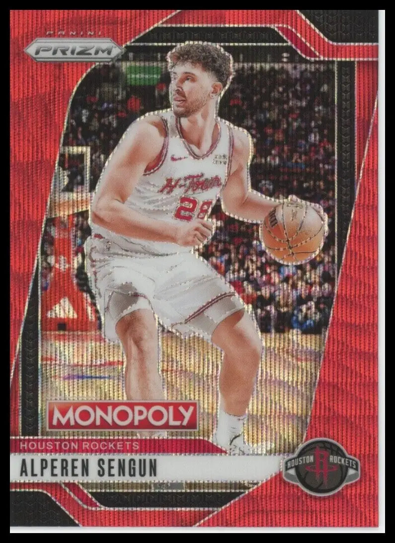 2024-25 Panini Prizm Monopoly Red Alperen Sengun #70 Houston Rockets Basketball