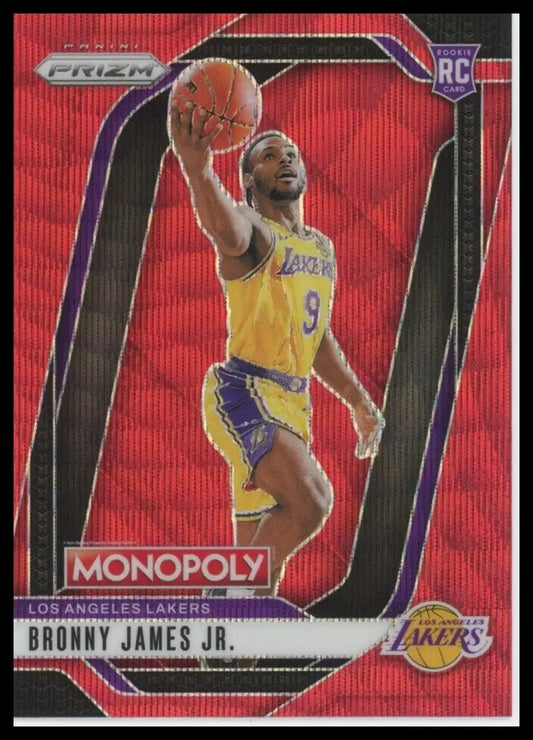 2024-25 Panini Prizm Monopoly Red Bronny James Rookie #45 Los Angeles Lakers NBA - Basketball Card Single