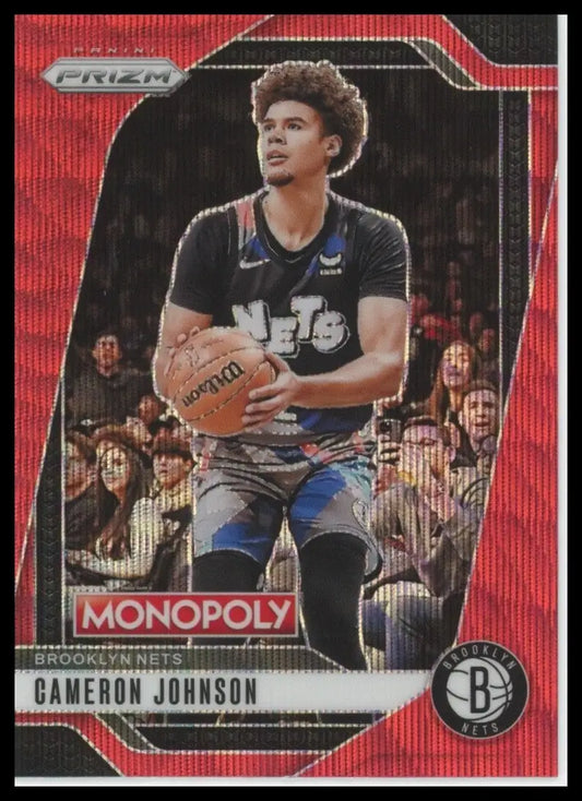 2024-25 Panini Prizm Monopoly Red Cameron Johnson #53 Brooklyn Nets Basketball - Basketball Card Single