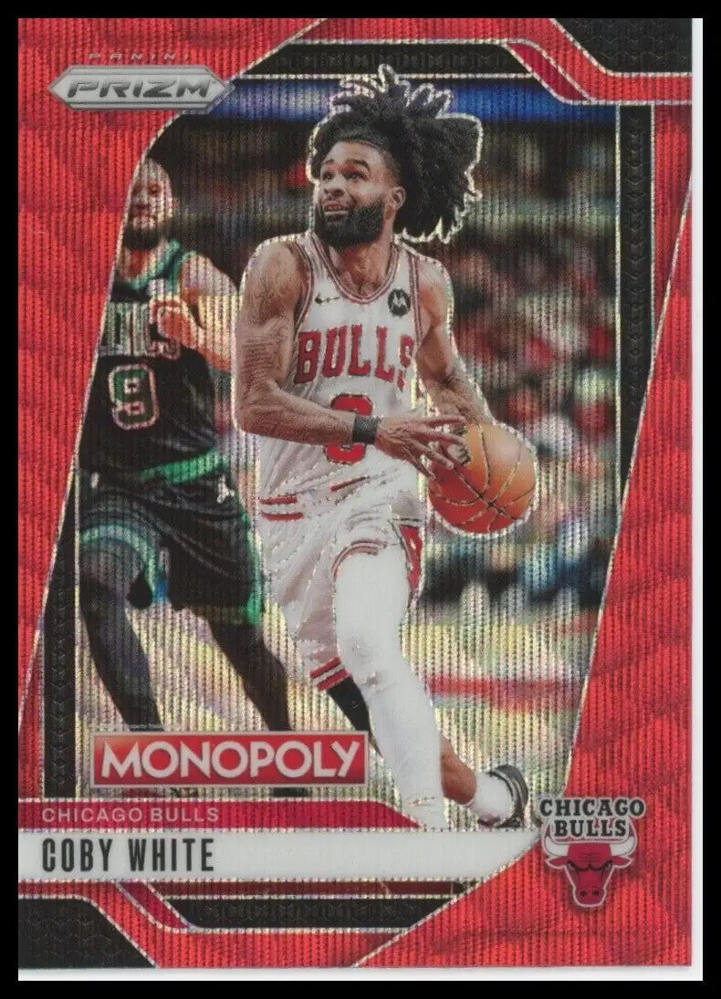 2024-25 Panini Prizm Monopoly Red Coby White #11 Chicago Bulls Basketball Card - Basketball Card Single