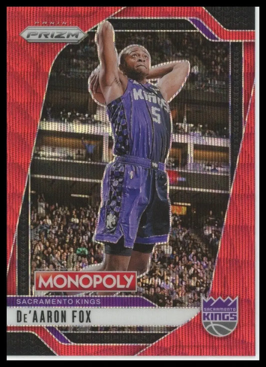 2024-25 Panini Prizm Monopoly Red DeAaron Fox #37 Sacramento Kings Basketball - Basketball Card Single