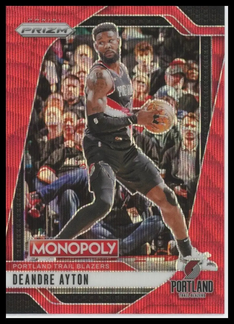 2024-25 Panini Prizm Monopoly Red Deandre Ayton #4 Portland Trail Blazers Card - Basketball Card Single