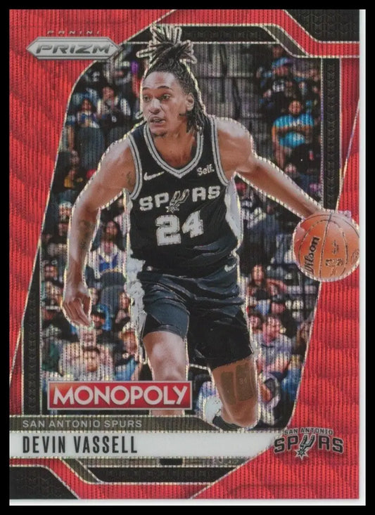 2024-25 Panini Prizm Monopoly Red Devin Vassell #74 San Antonio Spurs Basketball - Basketball Card Single